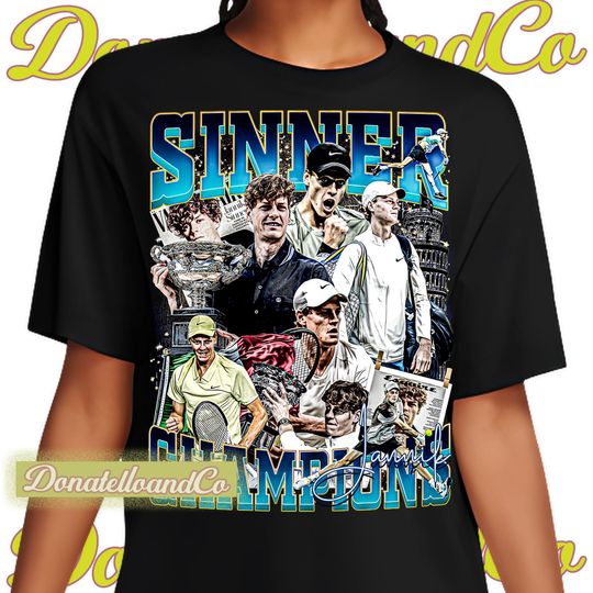Discover Jannik Sinner shirt Athlete tshirt Unique design t-shirt