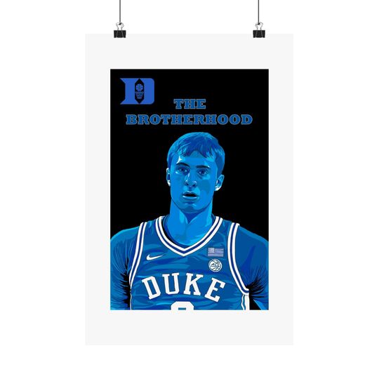 Discover Basketball Matte Vertical Posters, Duke Blue Devils Wall Art, Cooper Flagg Design, Sports Memorabilia, Home Decor