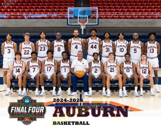 2025 March Madness, MEN'S Basketball, AUBURN TIGERS Premium Matte Posters | Basketball Wall Art | Home Decor