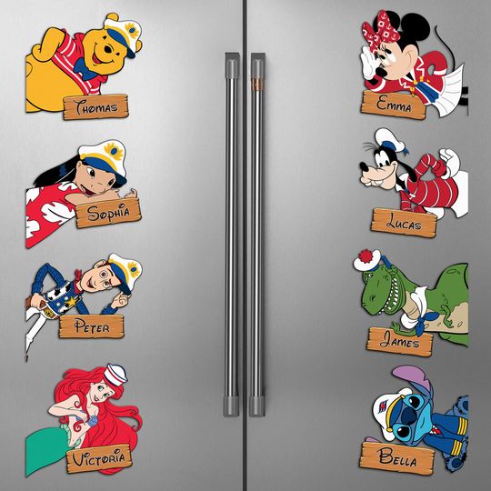 Personalized Toy Story Cruise Magnet, Mickey Mouse And Friends Cruise Magnets For Cruise Ship Door, Custom Disney Trip Cruise Magnet