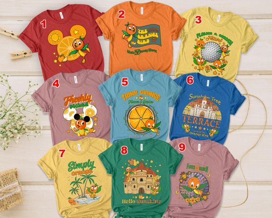 Orange Bird Sunshine Shirt, Disney Orange Bird Shirt, Beach Shirt Summer Vacation Shirt, Flower and Garden Festival, Disneyland Trip