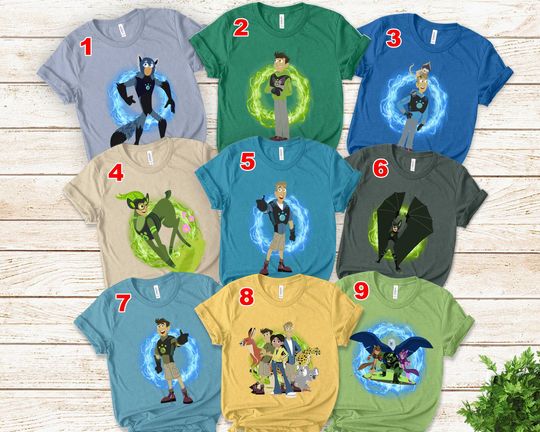 Discover Wild Kratts Birthday T Shirt, Wild Kratts Theme Party, Personalized shirt for kids, Matching Family Shirts Birthday Gift