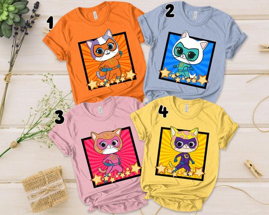Disney Super Kitties Shirt, Custom Super Kitties Shirt, Super Kittie Buddy Bitsy Ginny Sparks Hero Shirt, Disney Kitties Shirt