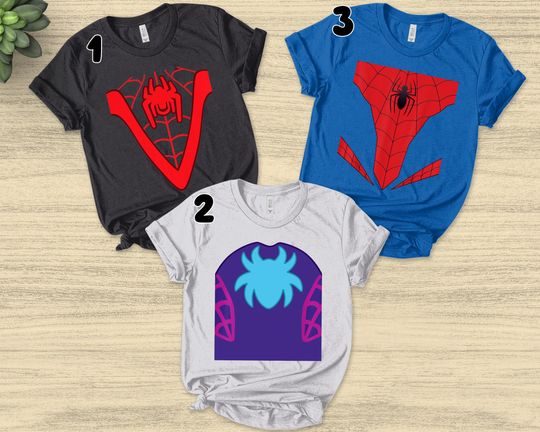 Spidey and His Amazing Friends Costume Halloween Shirt | Spider Man Costume Shirt | Miles Morales Ghost Spider Halloween Shirt