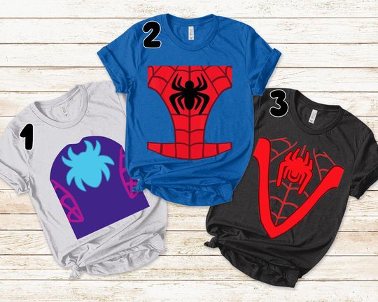 Spidey and His Amazing Friends Costume Halloween Shirt, Spider Man Costume Shirt, Miles Morales Ghost Spider Halloween Shirt