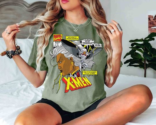 Vintage Marvel X-Men The Woman Called Storm Mutant Comic Shirts, MCU Fans Marvel Studios Shirt, X-Men Birthday 2025 Gift