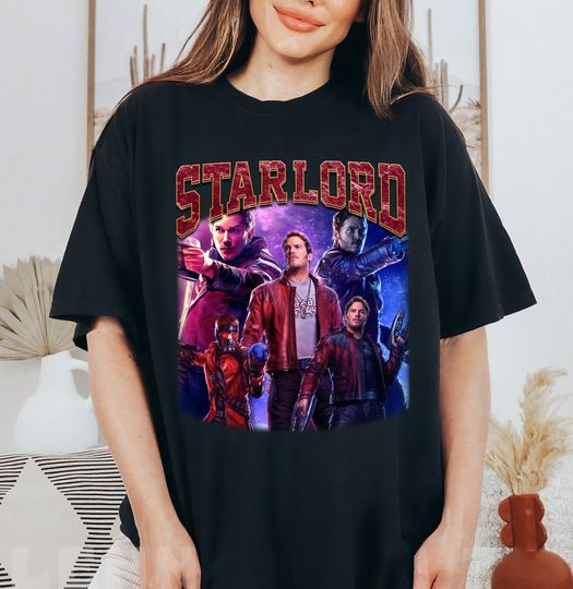 Marvel Star Lord Avenger Poster Graphic Shirt, Disneyland Family Matching Shirt, Marvel Comic Shirt, WDW Epcot Theme Park Shirt