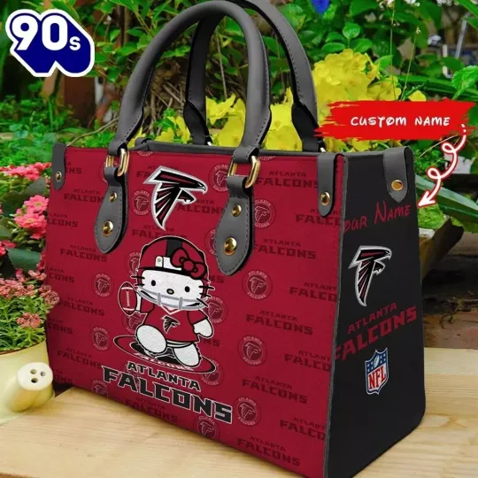 Discover Personalized Atlanta Football Team Falconss Leather Handbag Gift