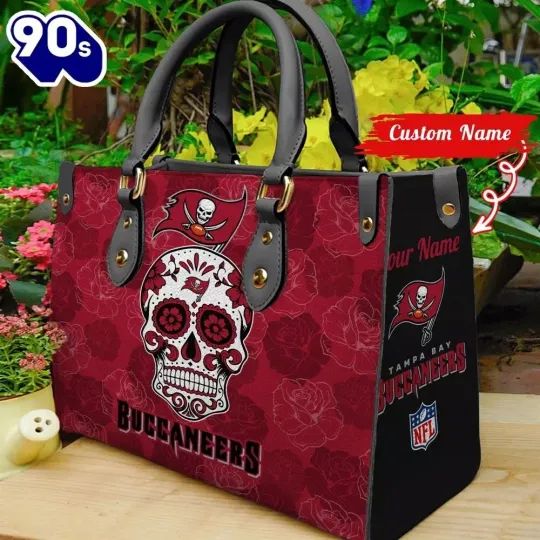 Discover Personalized Tampa Bay Football Team Buccaneerss Leather Handbag Gift