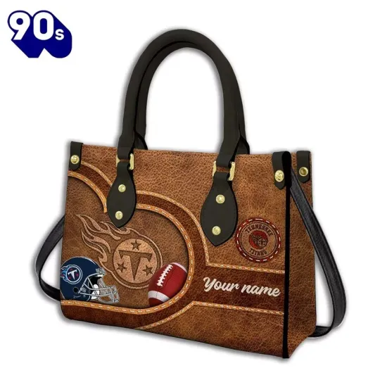 Discover Personalized Tennessee Football Team Titanss Leather Handbag Gift