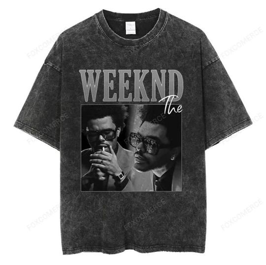 Discover Weeknds T Shirt Live At SoFi Stadium Graphic Tshirt Cotton Vintage Short Sleeve Tees Hip Hop Music Fans Men Women Clothes