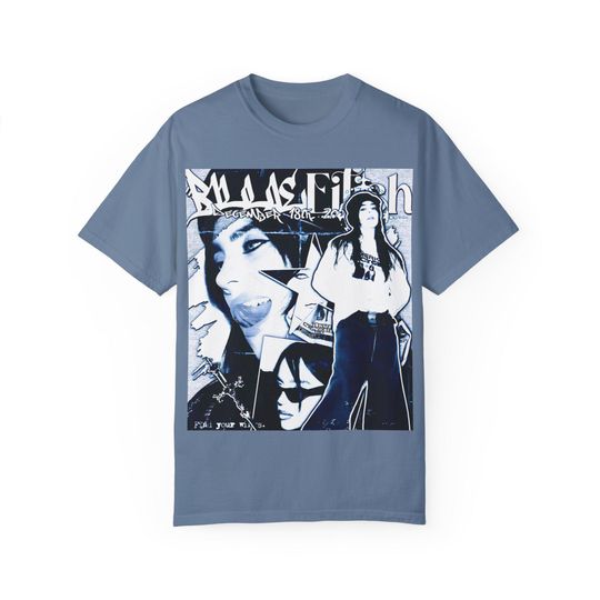 Discover Billie Eilish Vintage-Inspired Graphic Bootleg T-Shirt, Streetwear Tour Tee, Perfect Merch for Music Lovers, Festival Outfit, Gift for fans