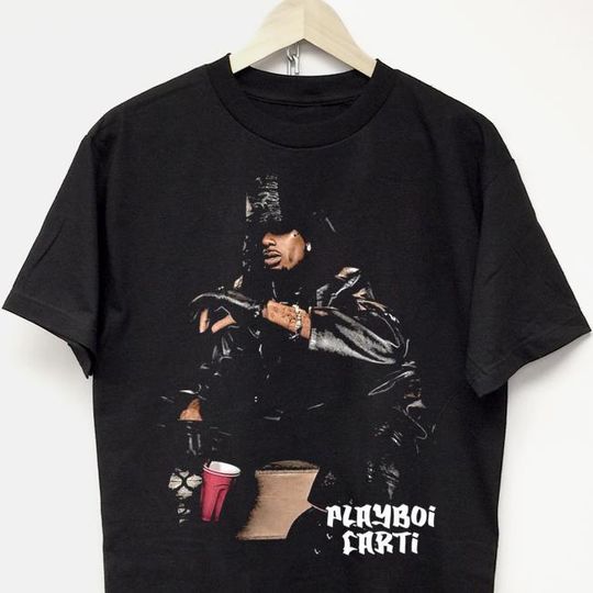 PLAYBOI CARTI i am music wlr vamp graphic rap tee concert tour hip hop merch drake Travis kendrick lamar ken carson asap rocky kanye