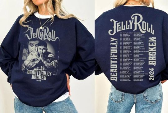 Jelly Roll The Beautifully Broken Tour 2024 2 side Shirt, Jelly Roll 2024 Concert Shirt, Jelly Roll Shirt, Country Music Shirt, Gift For Fan