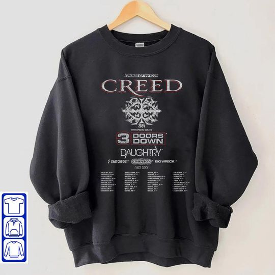 Discover Creed Summer of 99 Tour Shirt - Official 2024 Concert Tee, Rock Band Fan Gift, Live Music Merch