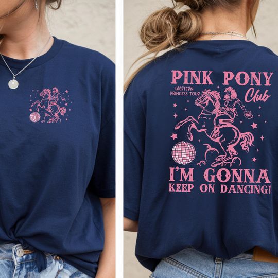 Pink Pony Club Shirt, Midwest Princess Tour, Sapphic Lesbian Pride Music Shirt, Keep On Dancing, WLW Pride Music Tee