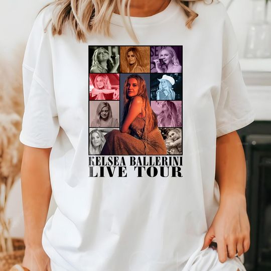 Discover Kelsea Ballerini Eras Tour Shirt, Kelsea Ballerini Fan Made Unisex Tee, Kelsea Ballerini Shirt, ERAS Tour Shirt, Country Music Live Tour