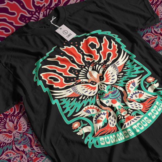 Aesthetic Phish Summer Tour 2025 Concert Phish Band Rock Music Vintage Graphic Streetwear Unisex Short Sleeve T-Shirt