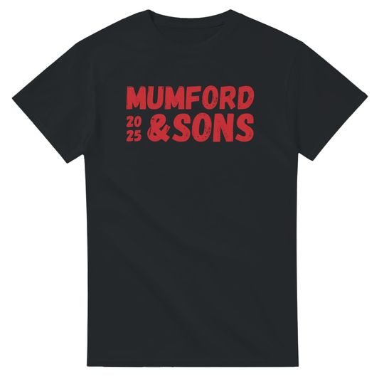 Mumford and Sons 2025 Tour Heavyweight Unisex Crewneck T-shirt