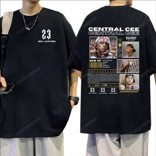 Discover Rapper Central Cee Wild West Tour 2025 Graphic T Shirts