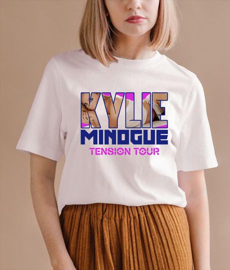 Discover Kylie Minogue Tension World Tour T-Shirt, Kylie Minogue 2025 Concert, Kylie Minogue Fan Gift, Kylie Minogue Merch, Kylie Minogue Tee top