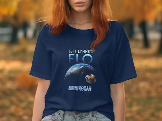 Jeff Lynne's ELO T-shirt, Birmingham Tour Graphic Tee, Electric Light Orchestra Shirt, Concert Merchandise, Music Band Fan Apparel
