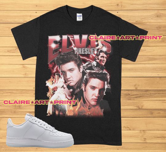 Elvis 90s Vintage Shirt, King Of Rock T-Shirt, Elvis Presley Tee, Music Rock And Roll Gift For Fan Lover