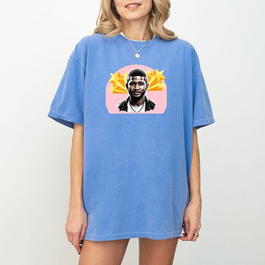 Discover Usher t-shirt , Comfort Colors Shirt ,YEAH Shirt Vintage,Usher Past Present Future 2025 World Tour Concert,Retro R&B Music Legend T-Shirt