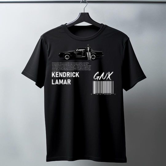 Kendrick Lamar GNX Tour 2025 T-Shirt - Unisex Garment-Dyed Tee, Music Lovers Gift, Concert Attire, Festival Wear, Black Graphic Tee