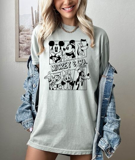 Discover Retro Disney Shirt, Disney Squad Tee, Mickey Mouse Tee, Minnie Shirt, Pluto Shirt, Disney Women Gift, Donald Duck Tee