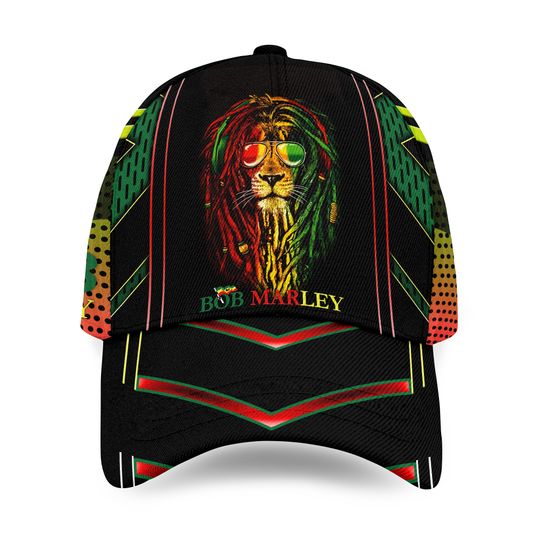 Bob Marley Classic Hat Cap – Vintage Reggae Style, Adjustable Strapback Cap