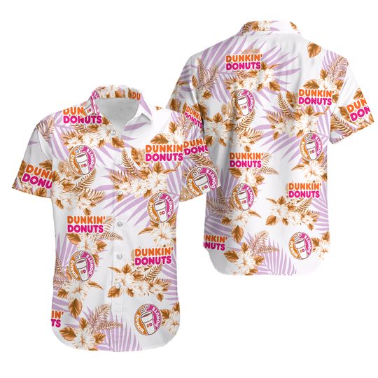 Dunkin Donuts Button Shirt, Coffee Lover T-Shirt, Donuts Man Short, Iced Coffee Summer Shirt, Dunkin Junkie Donuts Pants