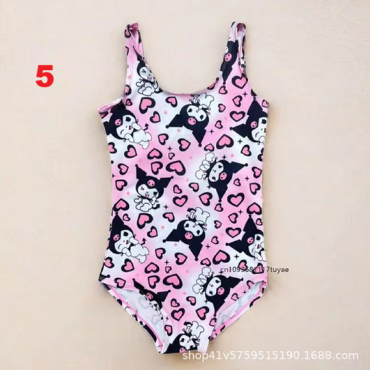 Hello Kitty Cartoon One-piece Swimsuits