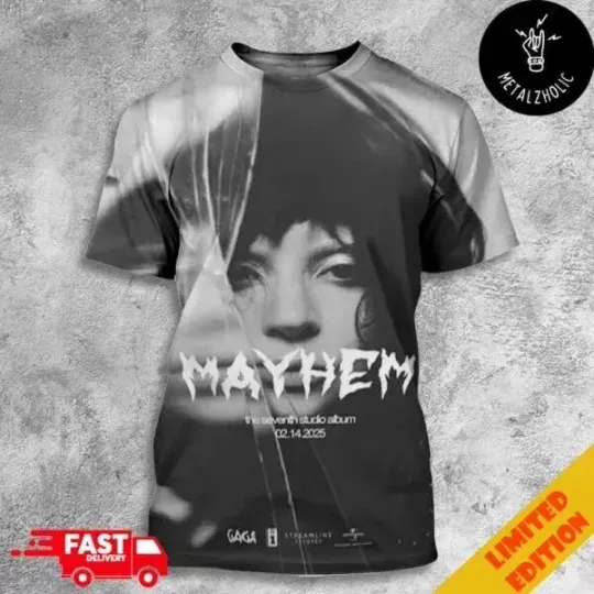 Ld ga Mayhem Album T-shirts 2025 Release Ld ga Fan Shirt