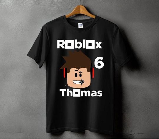 Personalized Kid's Birthday T-Shirt, Roblox KIDS Birthday T-shirt / Gamer t-shirt / personalised tee / personalized gift, Classic Kid Top