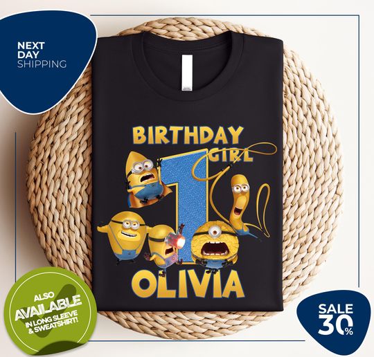 Custom MegaMinion Birthday Shirt | Minion Birthday | Custom Family Shirt | Minion Birthday Shirt | Minion Custom Birthday Family