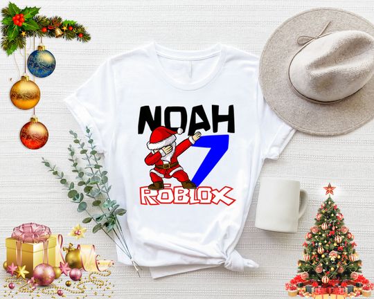Custom Roblox Shirt,Christmas Kids Tshirt,Roblox Tshirt,Custom Girl Tee,Custom Boy Tee,Custom Christmas Shirt,Birthday Shirt,Roblox Birthday