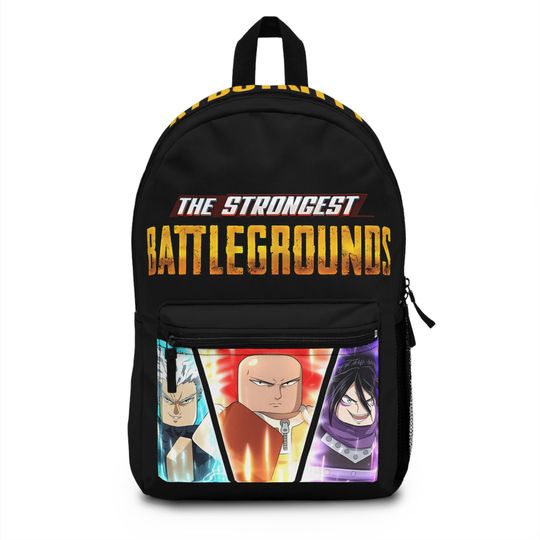 Discover the strongest battlegrounds roblox anime OPM, for Backpack for school, travel Backpack