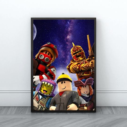 Roblox Poster Gaming Room Poster Print Game Video Games Digital Poster Clipart Instant download Kids Nursery Kids Room Gift for birthday