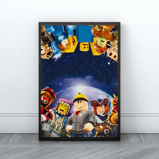 Roblox Poster Gaming Room Poster Print Game Video Games Digital Poster Clipart Instant download Kids Nursery Kids Room Gift for birthday
