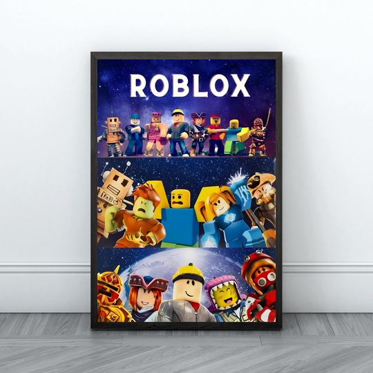 Roblox Poster Gaming Room Poster Print Game Video Games Digital Poster Clipart Instant download Kids Nursery Kids Room Gift for birthday