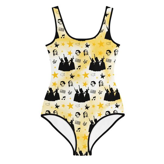 Hamilton The Musical Tween Swimsuit Sizes 8-20 - And Peggy, Rise Up, Alexander Hamilton One Piece Swimwear - Broadway Musical Swimming Suit