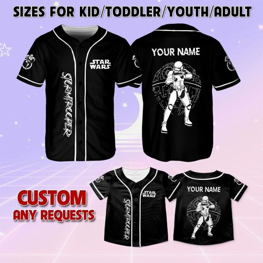 Star War Stormtrooper Baseball Jersey, Disney Stormtrooper Characters Jersey, Star War Disney Baseball Jersey, Disney Spirit Jersey