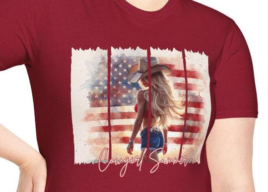 Cowgirl Summer T-shirt, Country Music Fan Tee - Unisex Soft-style T-Shirt, Cowgirl Summer, Country Music T-shirt, Summer of 2025