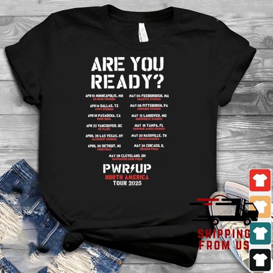 Discover AC-DC Rock Band T-Shirt, AC-DC Pwr Up Tour 2025 Shirt, AC-DC Are You Ready Tee, AC-DC Band Concert, Music Lover Gift For Fan