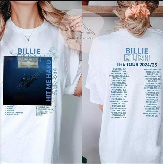 Billie Eilish Concert Crewneck, Groovy Billie Eilish Shirt, Billie Eilish Tour 2024 Shirt, Gift For Fans