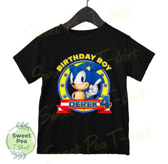 Birthday Shirt, Family Birthday Shirt, Sonic Birthday Shirt, Sonic Birthday Party, Sonic Family Shirt, Sonic Birthday Shirts, Sonic Shirts