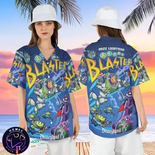 Buzz Lightyear Astro Blaster Space Ranger Disney Hawaii Shirt