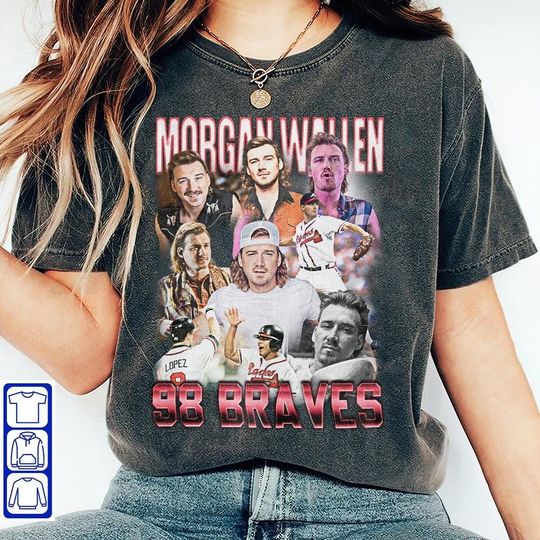 Wallen Western Music Shirt, 90S Vintage Wallen Western 98 braves Wallen Western Music 2025 Bootleg Graphic Tour 2025