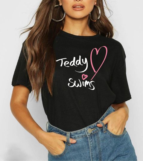 Discover Teddy Swims T-Shirt 2025 Concert UK I Love Teddy Swims T Shirt Lose Control Tour Fashion Concert 2025 Pop Music RNB